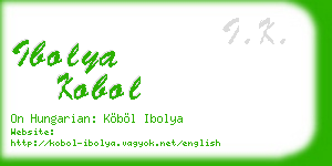 ibolya kobol business card